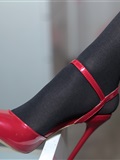 Nice Photo NO.077 Cat glaze - pure black silk red shoes(33)